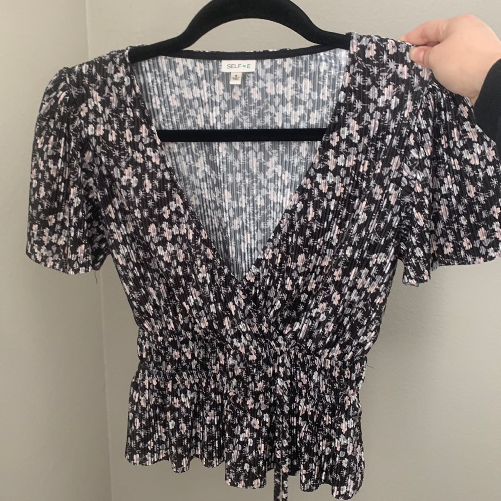 V-neck blouse